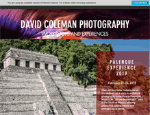 Tablet Screenshot of davidcolemanphotography.com